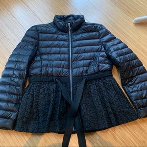 Moncler light lace jacket Black